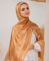 Satin chiffon scarf